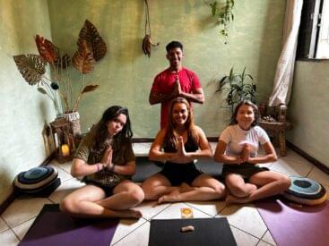 serviço de yoga oferecido na pousada naturaleza