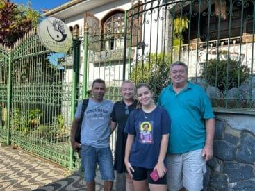 família de hospede da pousada naturaleza